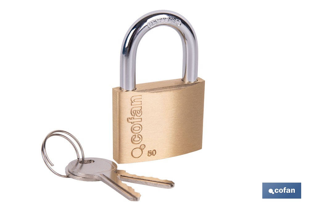 Quality Plus Brass Padlock - Cofan