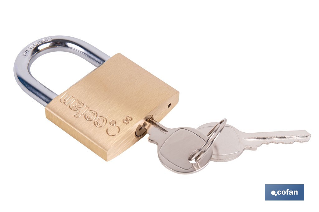Quality Plus Brass Padlock - Cofan