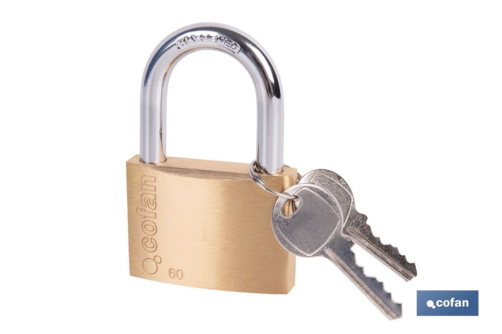 Quality Plus Brass Padlock - Cofan