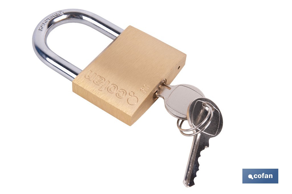 Quality Plus Brass Padlock - Cofan