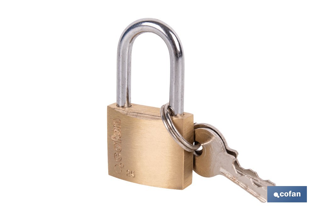 Candado de Latón Arco Largo Quality Plus - Cofan
