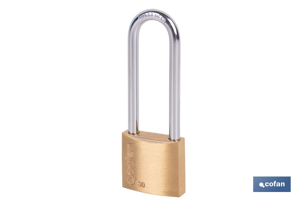 Candado de Latón Arco Largo Quality Plus - Cofan