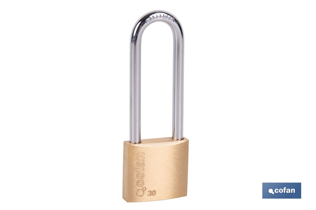 Candado de Latón Arco Largo Quality Plus - Cofan
