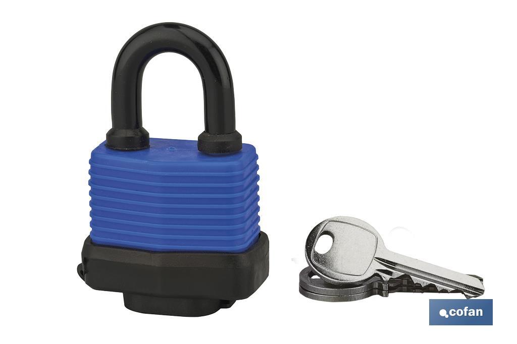 Anti-moisture laminated padlock Quality Plus - Cofan