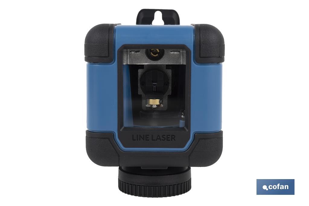 Cross-line laser level | Self-levelling and manual modes | Working range: 30m | Case included - Cofan