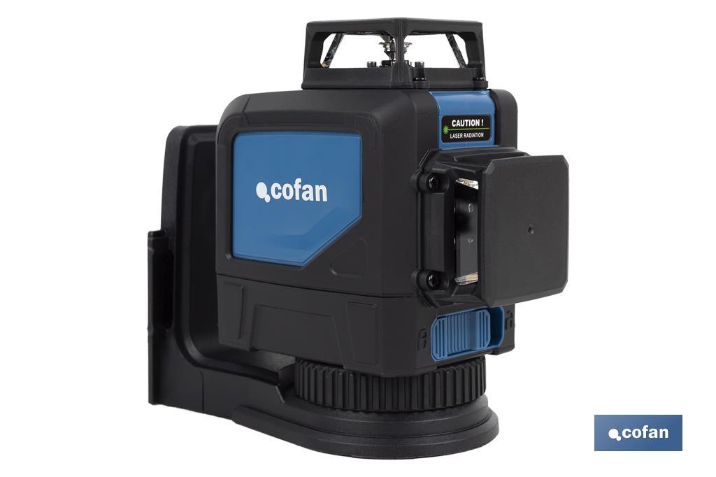 Self-levelling laser level | Working range: 30m | Cross-line laser | 360° levelling - Cofan