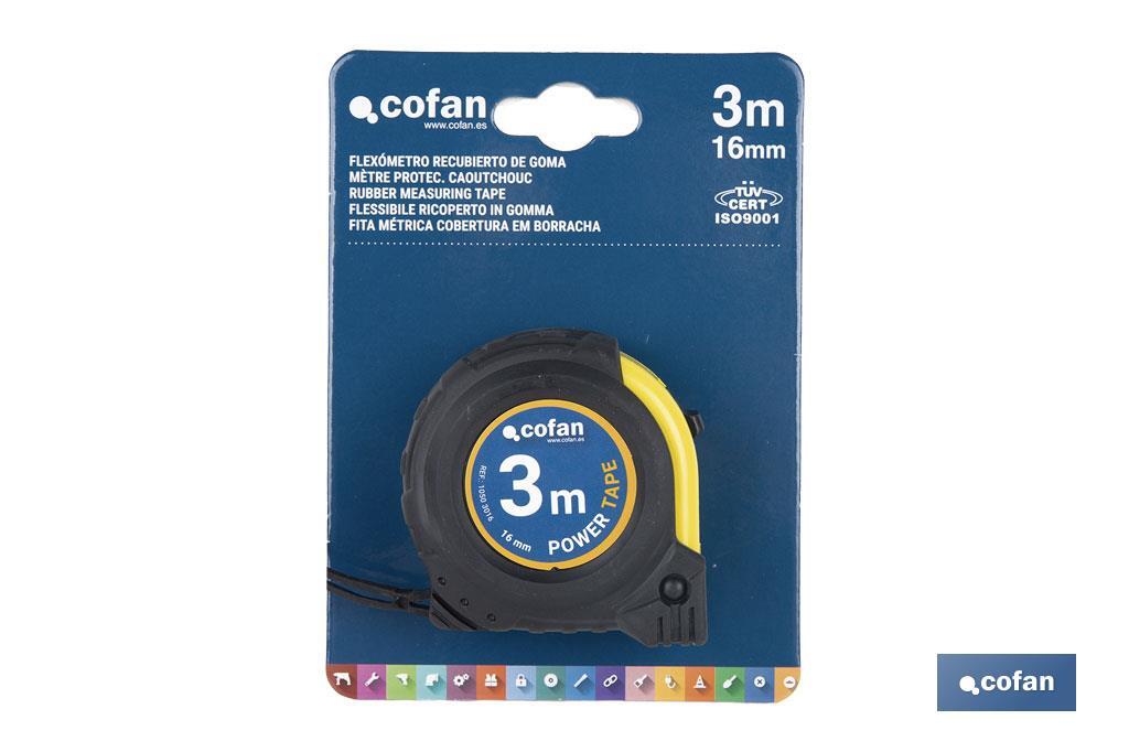 Flexómetro Recubierto de Goma - Cofan