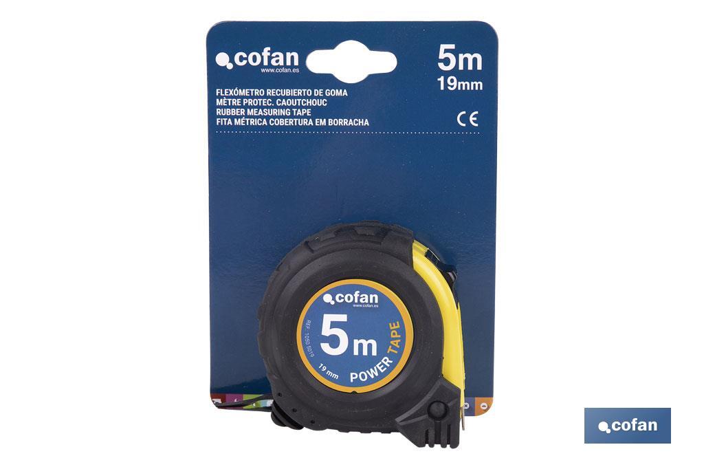 Flexómetro Recubierto de Goma - Cofan