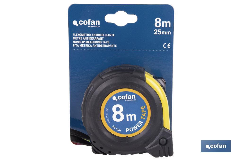 Flexómetro Recubierto de Goma - Cofan