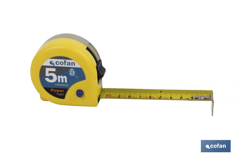 Flexómetros Estándar | Diferentes medidas | Color: amarillo - Cofan