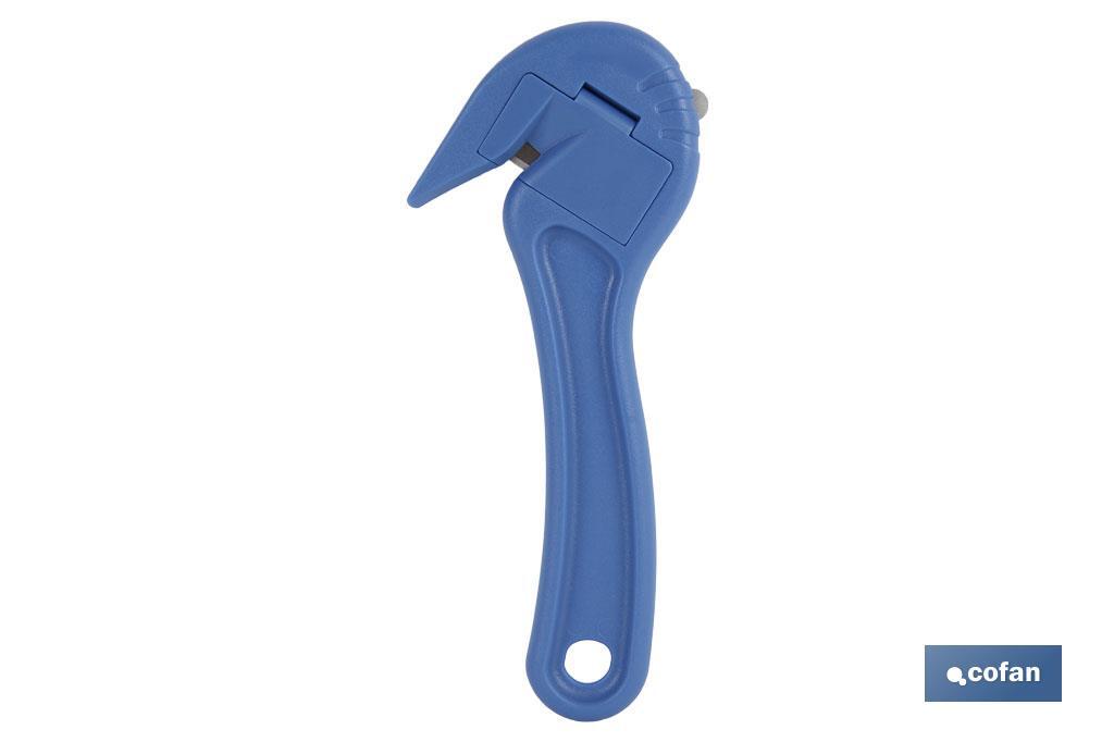 Strap cutter | Hidden blade for better safety | Sheepsfoot design - Cofan