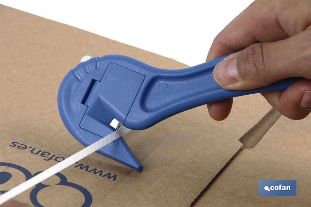 Strap cutter | Hidden blade for better safety | Sheepsfoot design - Cofan