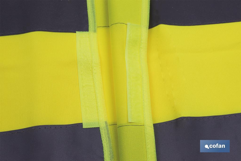High visibility vest | Yellow | Size: XXL | EN ISO 20471 | CAT. III - Cofan