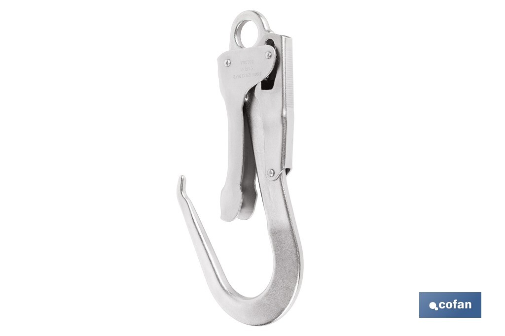 Safety snap hook | Steel for scaffolds | Double action self-locking system - Cofan