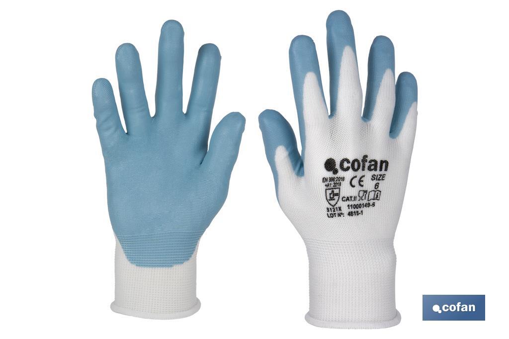 Handschuhe in Blau für die Lebensmittelindustrie - Cofan