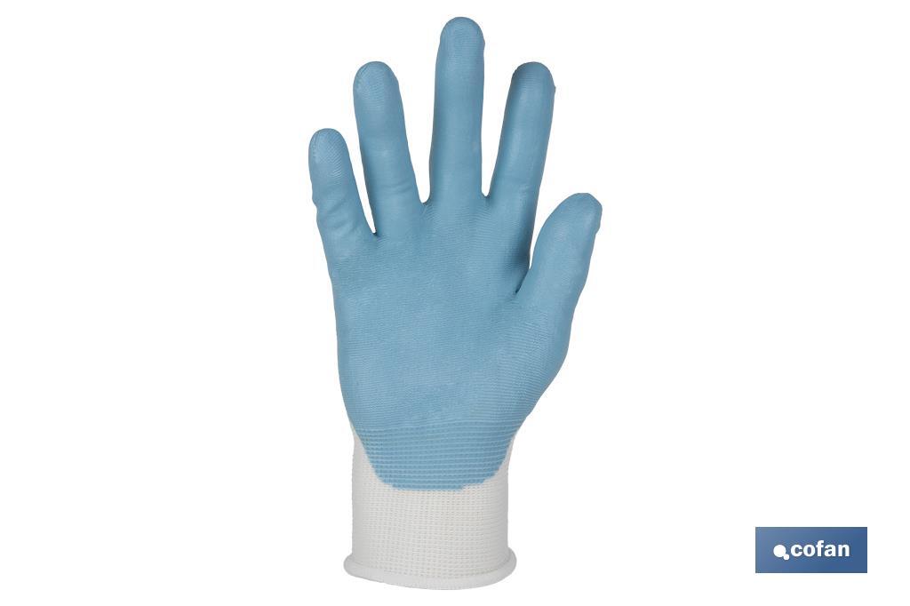 Impregnated gloves for food use | Seamless gloves | Safety and comfort | With nitrile coating - Cofan