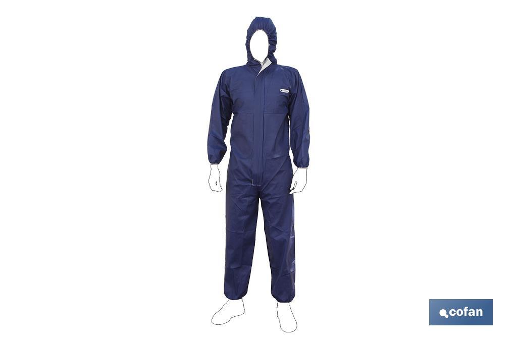 Protective coverall with hood | Protection of type 4, 5 and 6 | Multipurpose garment - Cofan