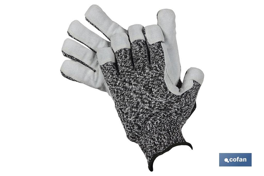 Cut-resistant gloves with reinforcement, High Tenacity Model | Maximum cut resistance | High abrasion resistance - Cofan
