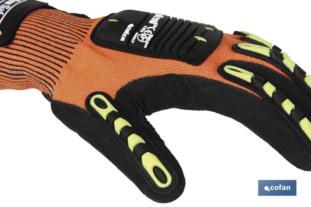 Guantes antivibración y anticorte modelo Omnipotent | Seguridad y confort | Resistentes y duraderos | Uso exhaustivo - Cofan