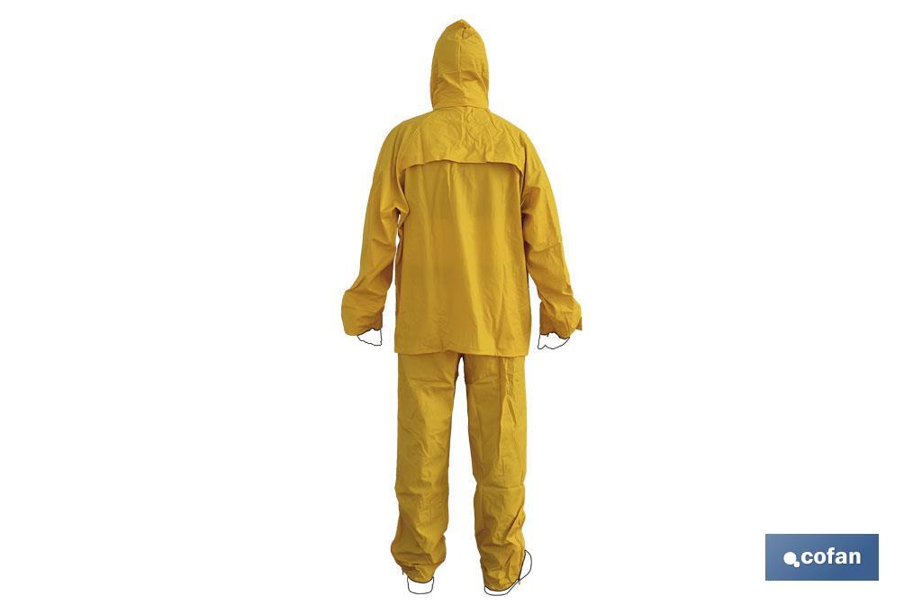 Rain Suit | PVC & Polyurethane | Several Colours | With two pockets and hidden hook in the neck - Cofan