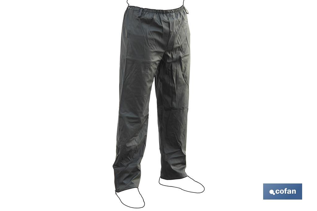 Waterproof Trousers | Green | PU & PVC | Hard-Wearing, Flexible & Comfortable - Cofan