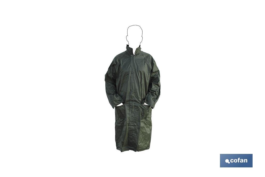 Raincoat | Green | Polyester & PVC | Heat-Sealed Seams - Cofan