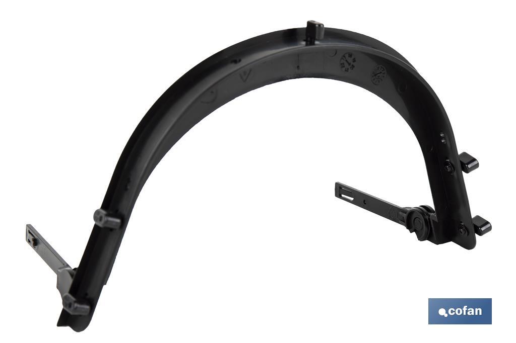 Soporte de malla protectora para casco de obra| Medidas del soporte 24 x 17 x 2 cm | Soporte universal - Cofan