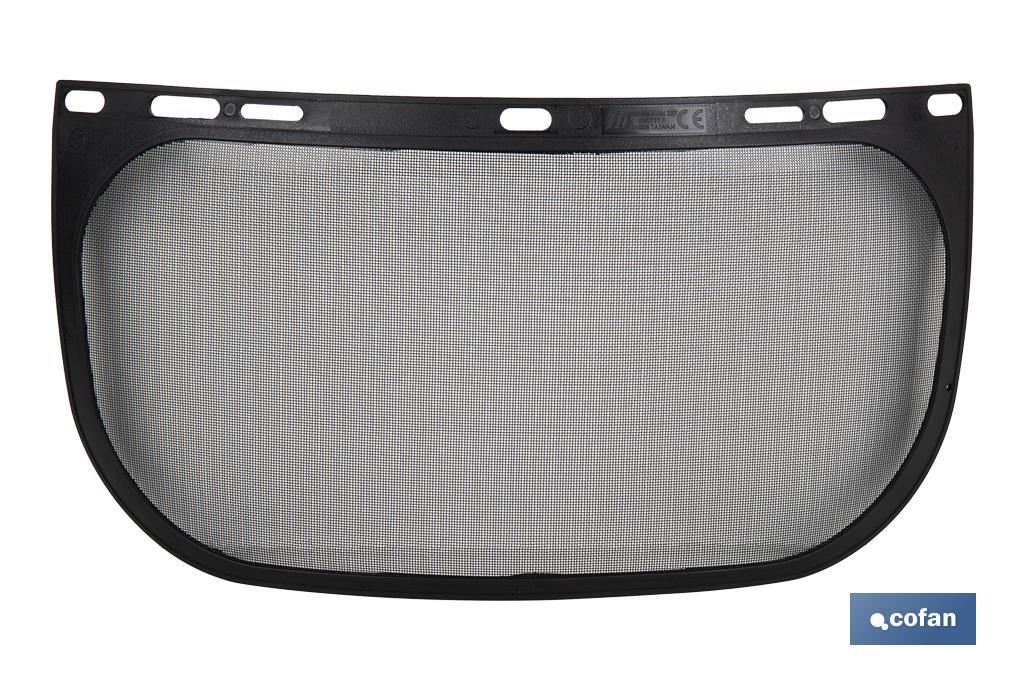 Pantalla con Protección de Rejilla | Medida de la pantalla 310 x 200 mm | Protección facial para diversos trabajos - Cofan