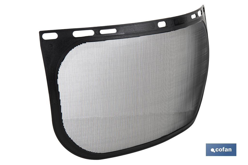 Pantalla con Protección de Rejilla | Medida de la pantalla 310 x 200 mm | Protección facial para diversos trabajos - Cofan