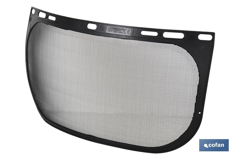 Pantalla con Protección de Rejilla | Medida de la pantalla 310 x 200 mm | Protección facial para diversos trabajos - Cofan
