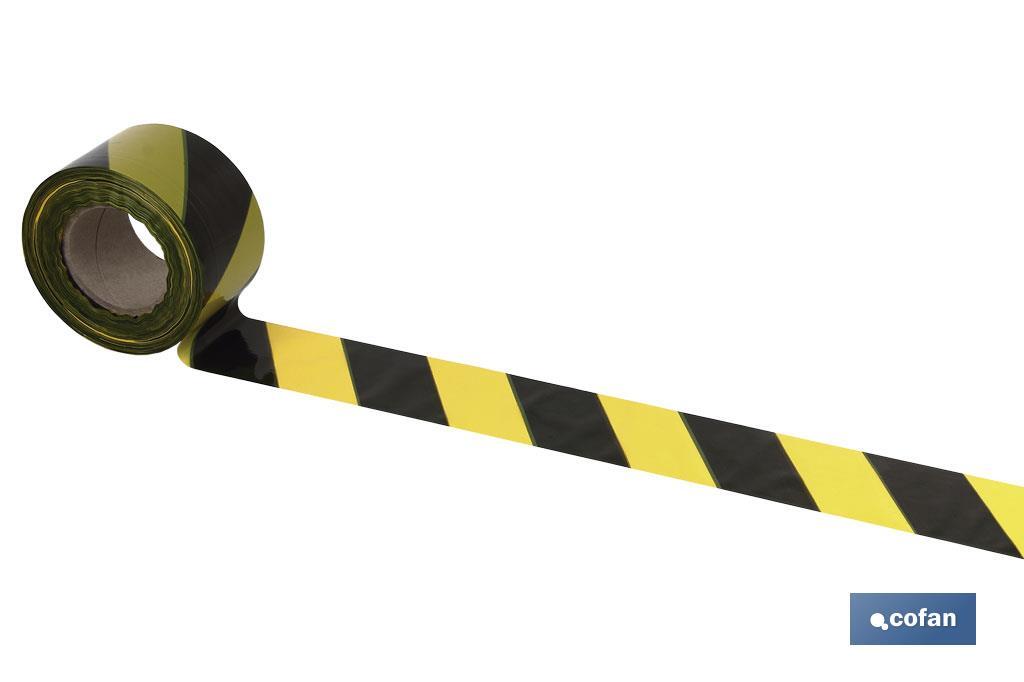 Warning tape "Yellow and black" - Cofan