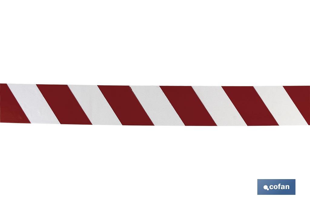 Warning tape "Red and white" - Cofan