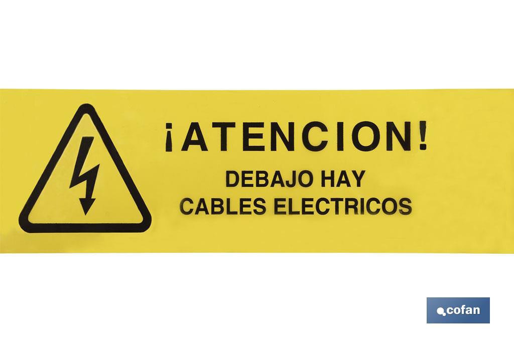 Cinta Balizamiento "CABLES ELECTRICOS" - Cofan