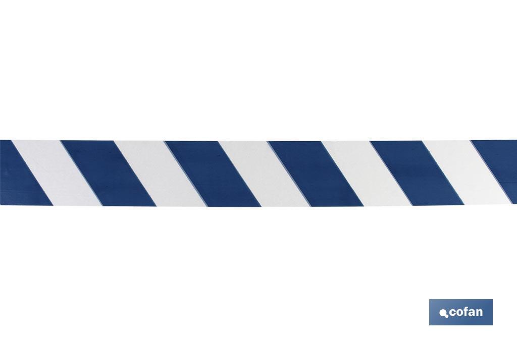 Warning tape "BLUE/WHITE" - Cofan