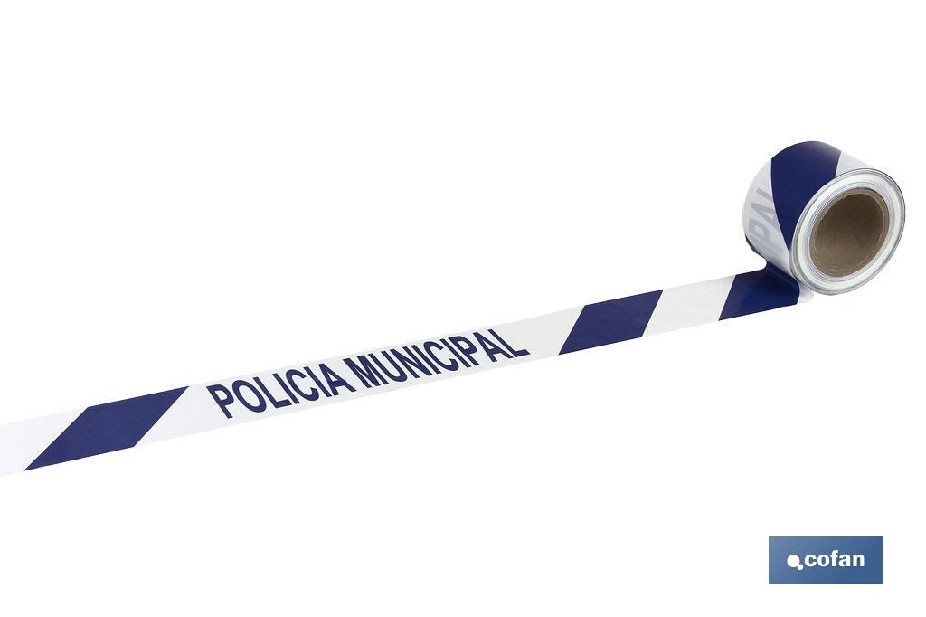 Warning tape "MUNICIPAL POLICE" - Cofan