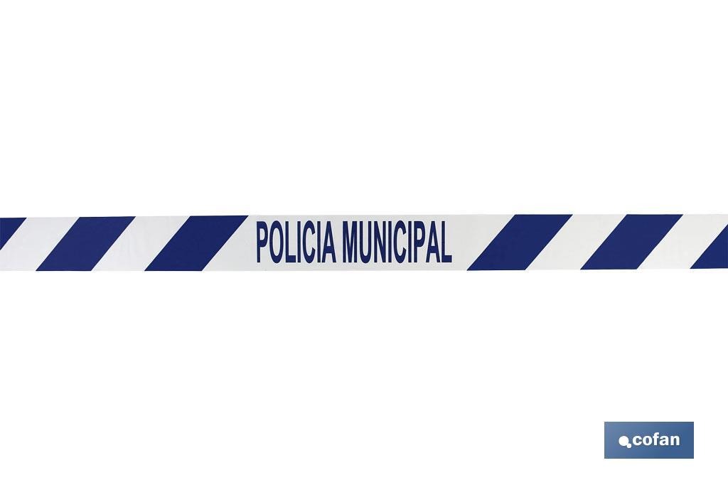 Warning tape "MUNICIPAL POLICE" - Cofan