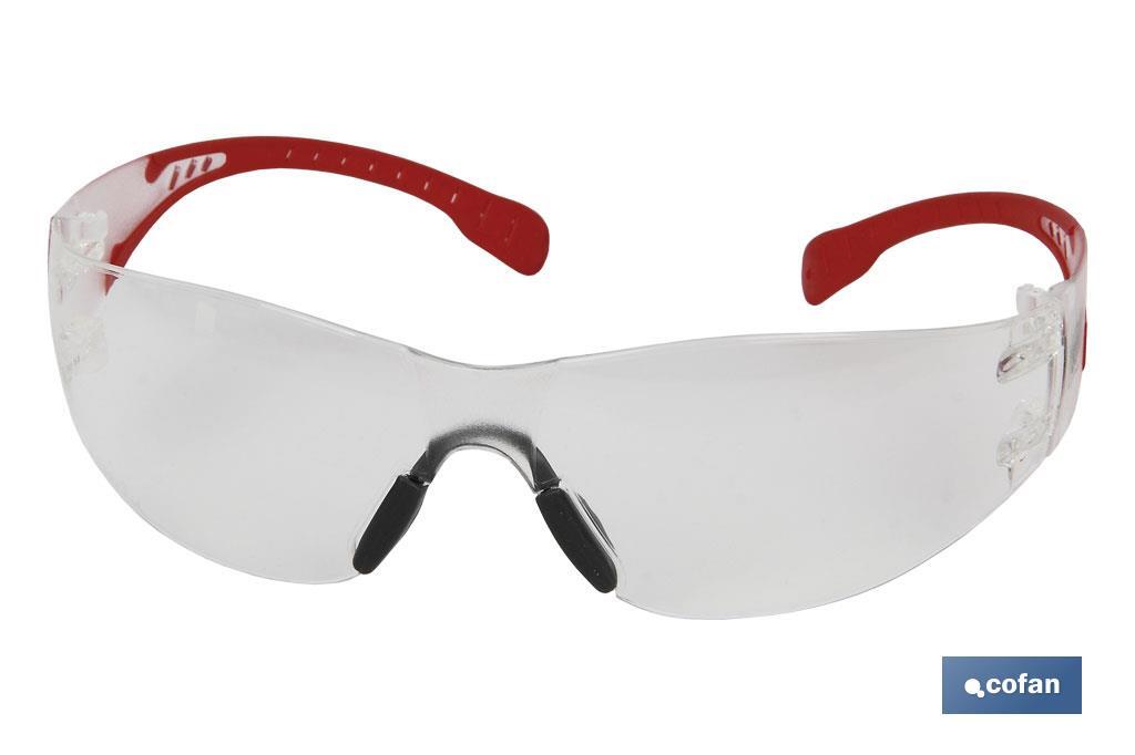 Gafas protectoras de seguridad super ligeras | Con lente clara | Mayor protección y seguridad en el trabajo - Cofan