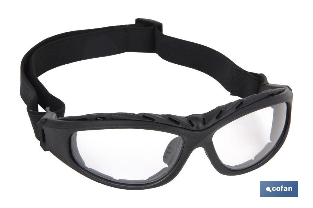 Padded Safety Goggles | 4 in 1 | Dark Colour - Cofan