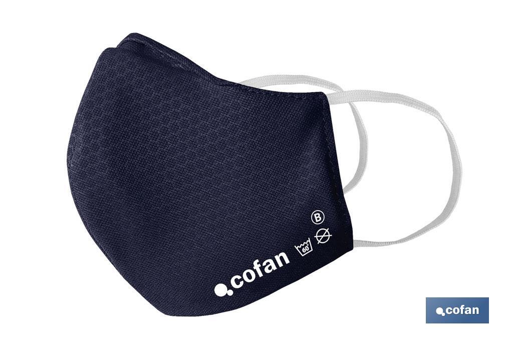 Reusable fabric face mask | 3-ply cloth face mask | Available in different colours - Cofan