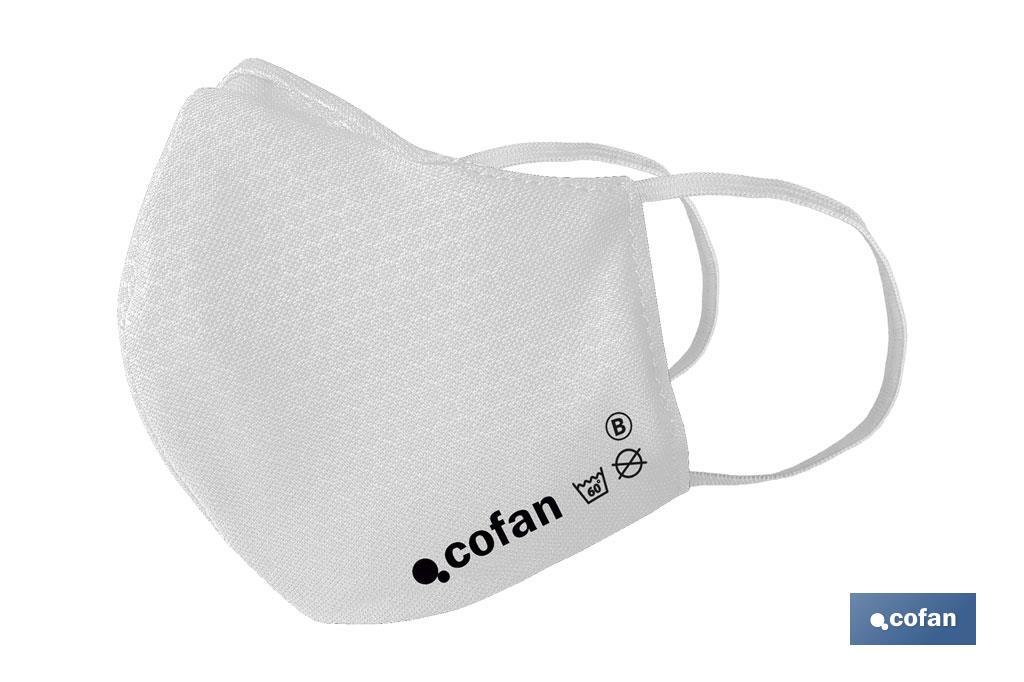 Reusable fabric face mask | 3-ply cloth face mask | Available in different colours - Cofan