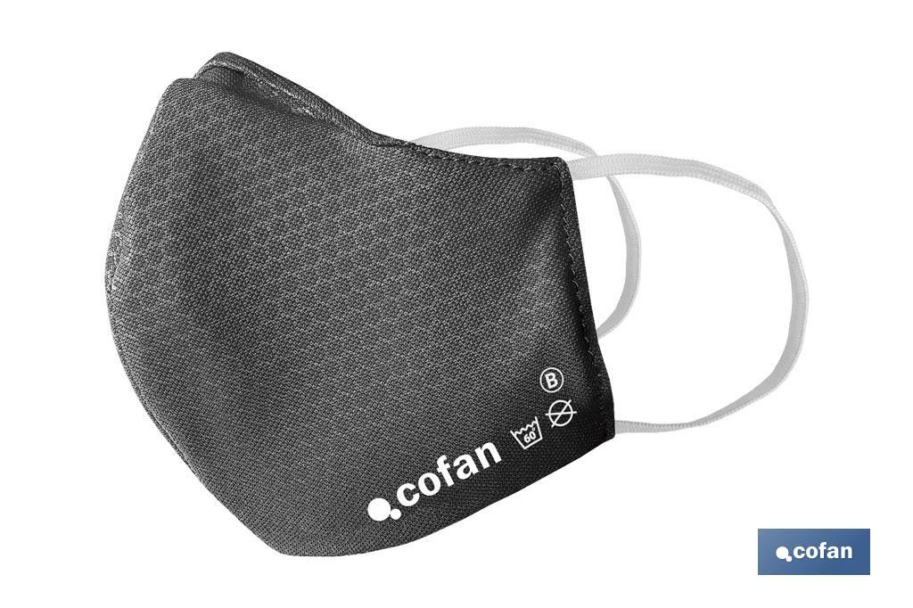 Reusable fabric face mask | 3-ply cloth face mask | Available in different colours - Cofan