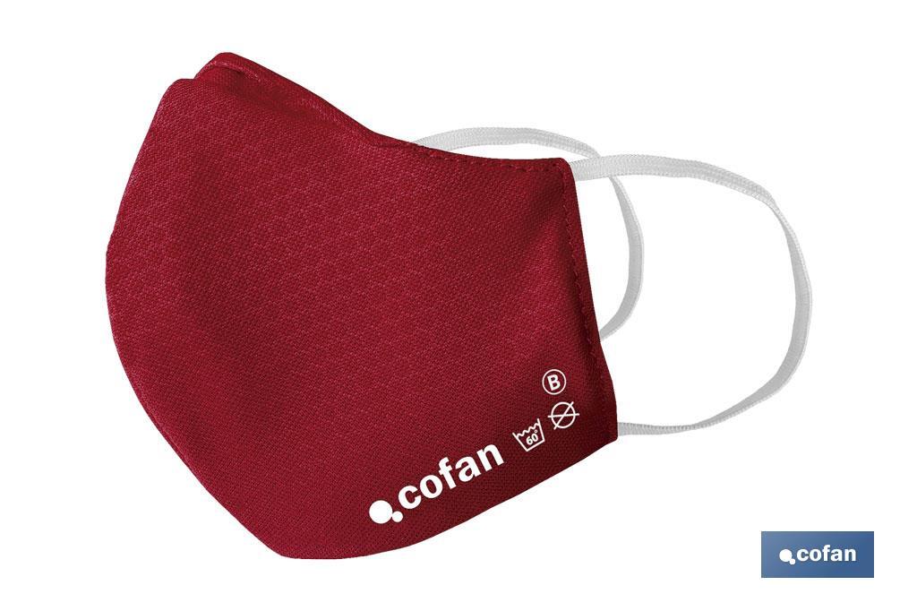 Reusable fabric face mask | 3-ply cloth face mask | Available in different colours - Cofan