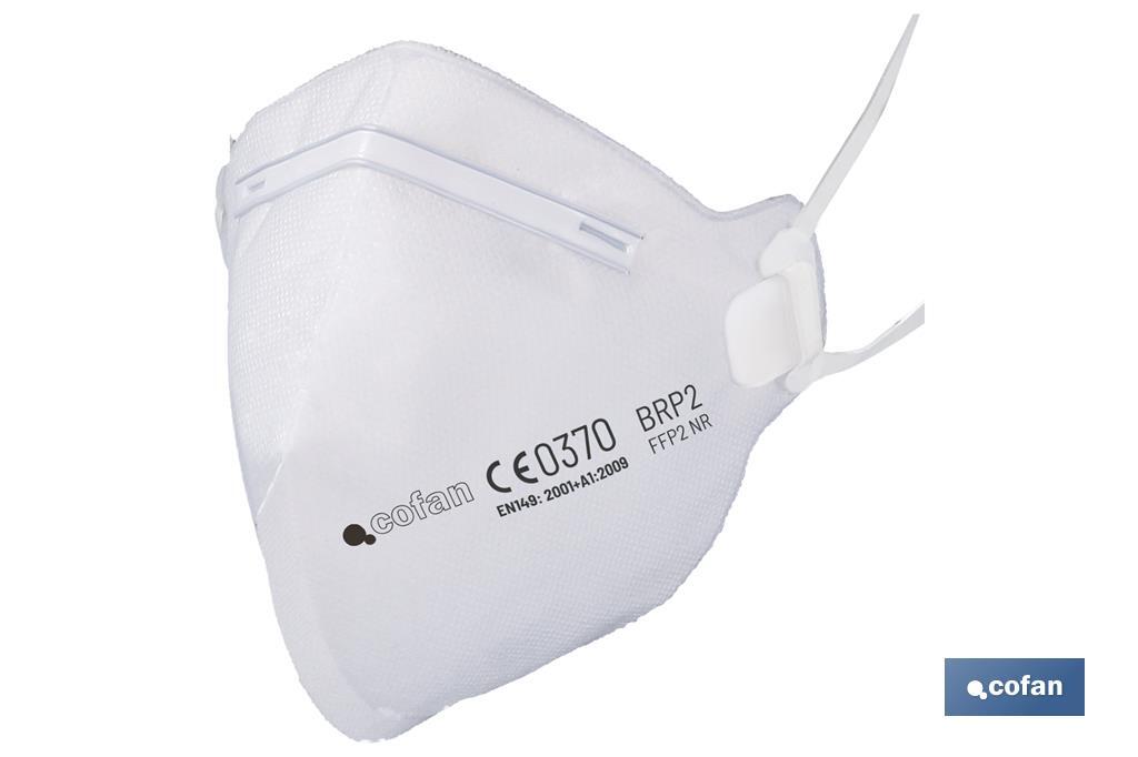 Mascarilla FFP2 NR con ajuste en cabeza - Cofan