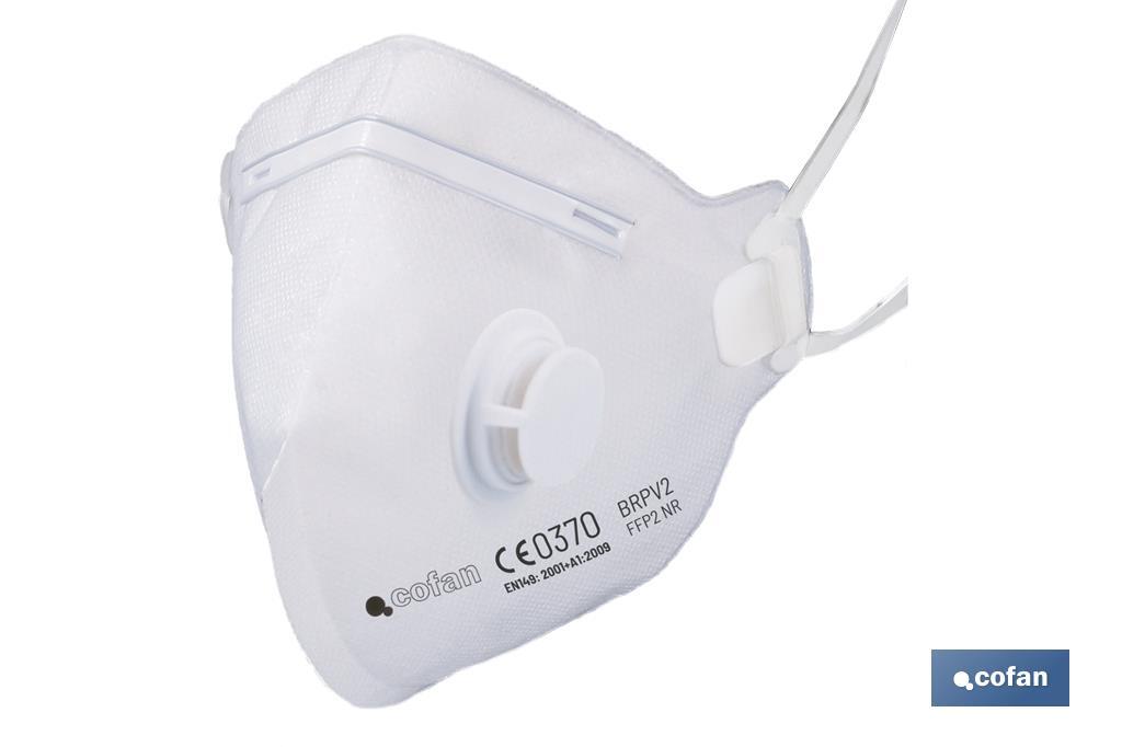 FFP2 NR Face mask with valve and adjustable head strap - Cofan