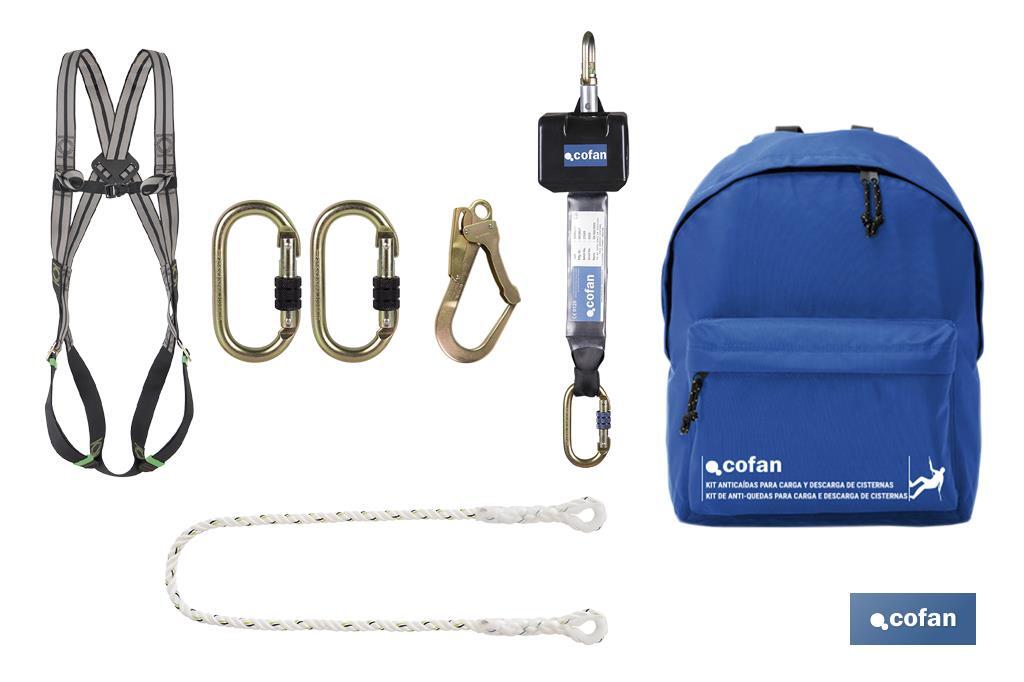 Fall Arrest Kit | Special for loading and unloading tanks | Maximum protection and safety - Cofan