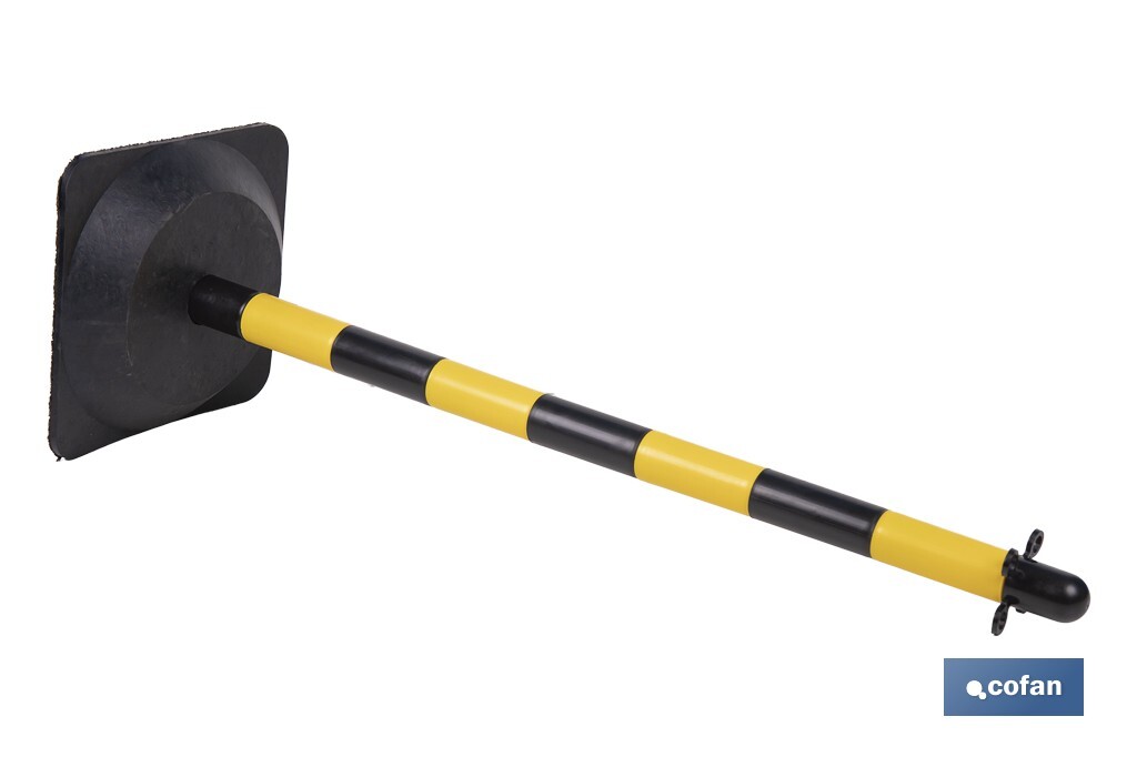 Poste con Base "Amarillo/Negro" - Cofan