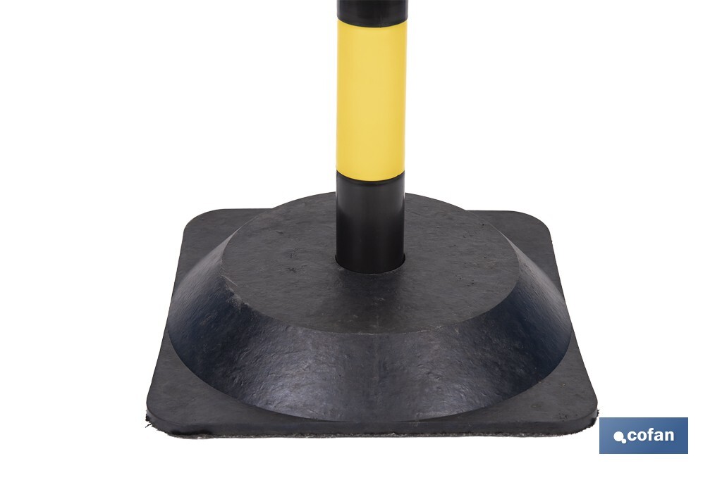 Poste con Base "Amarillo/Negro" - Cofan