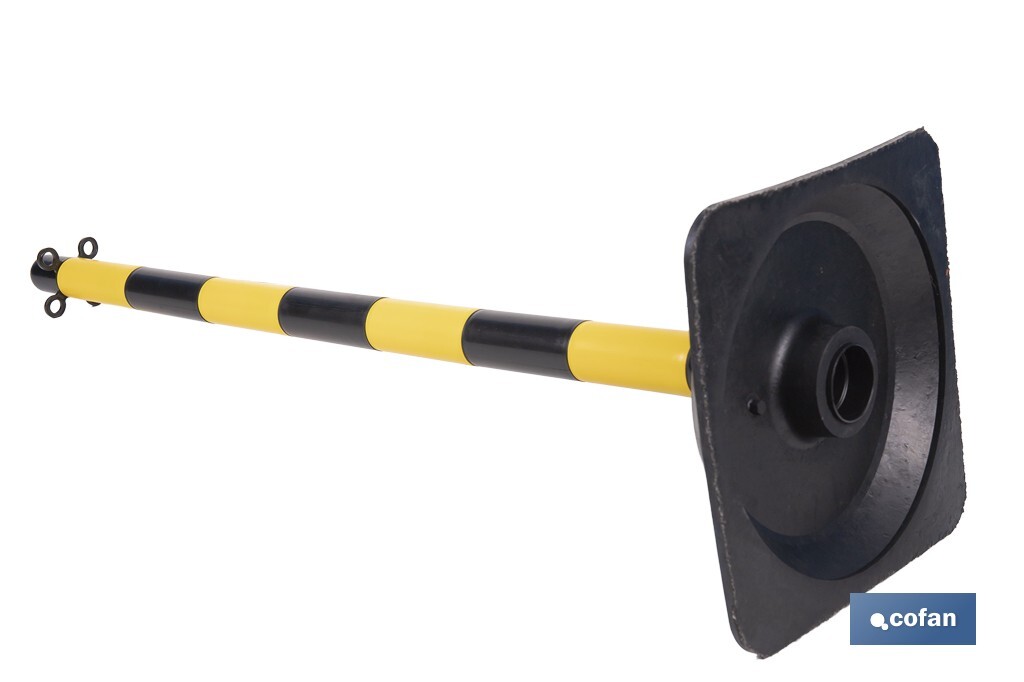 Poste con Base "Amarillo/Negro" - Cofan