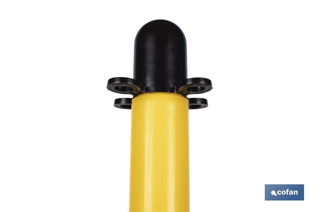 Poste con Base "Amarillo/Negro" - Cofan
