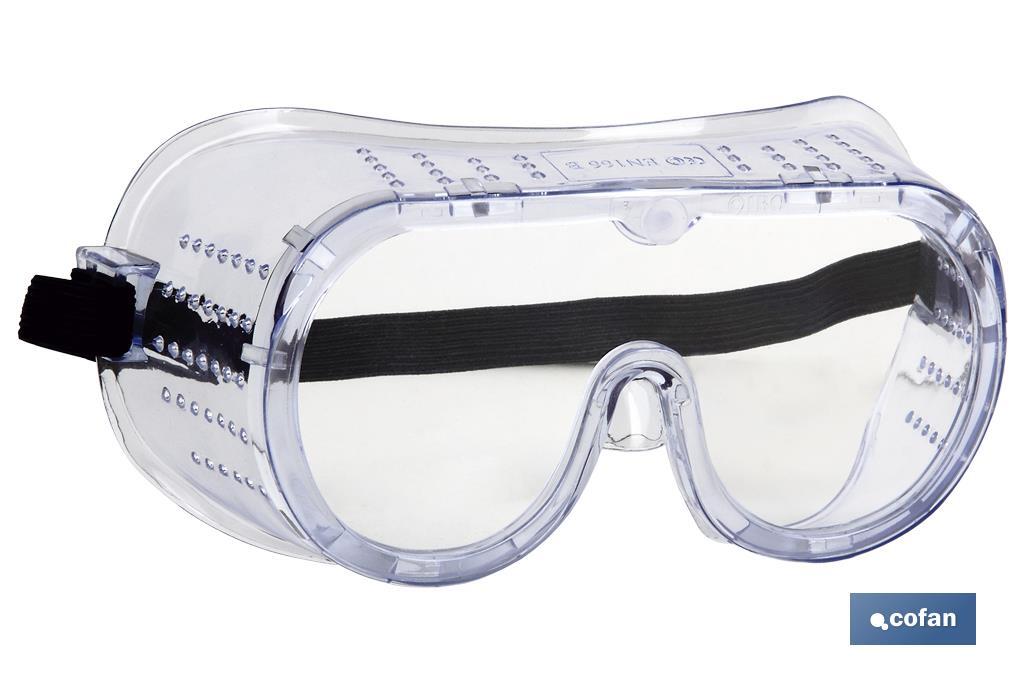 Gafas de seguridad top con ventilacion directa